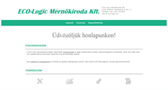 Desktop Screenshot of eco-logic.hu