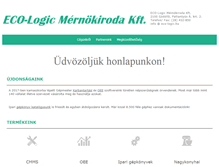 Tablet Screenshot of eco-logic.hu